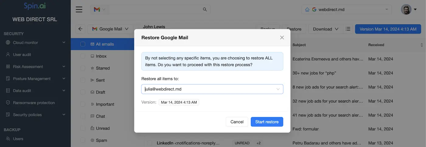 How to Securely Migrate Google Workspace™ Data