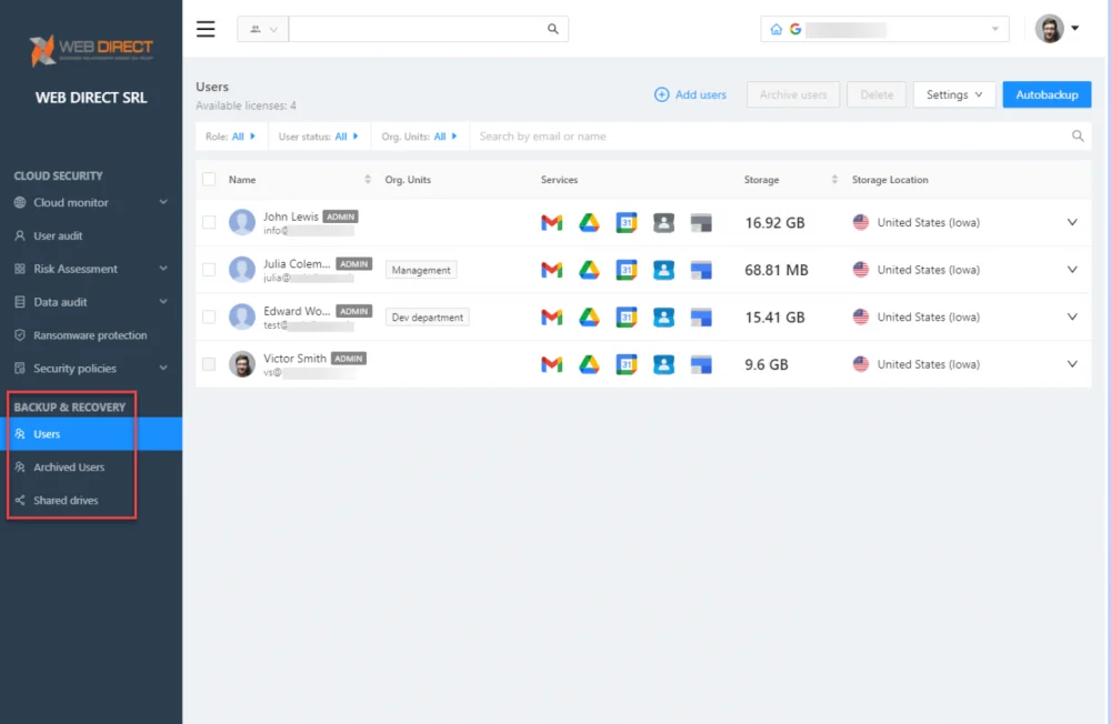 | Spin.AI Reduce SaaS downtime: SpinOne provides automated backups for business-critical SaaS data
