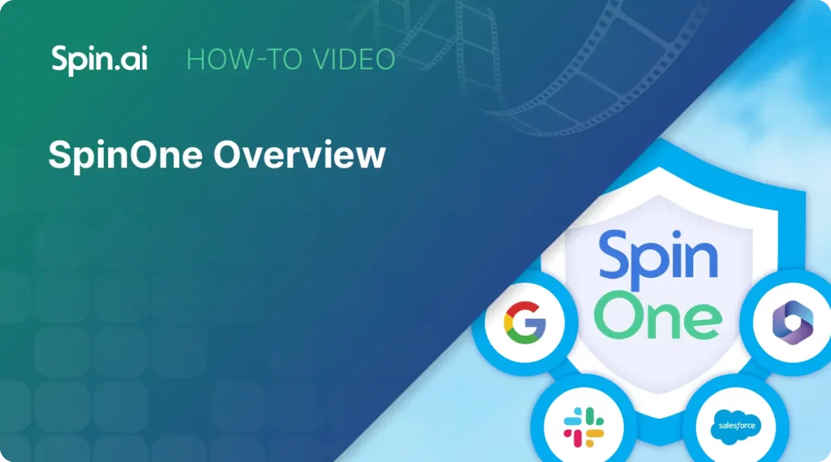 SpinOne platform by Spin.ai