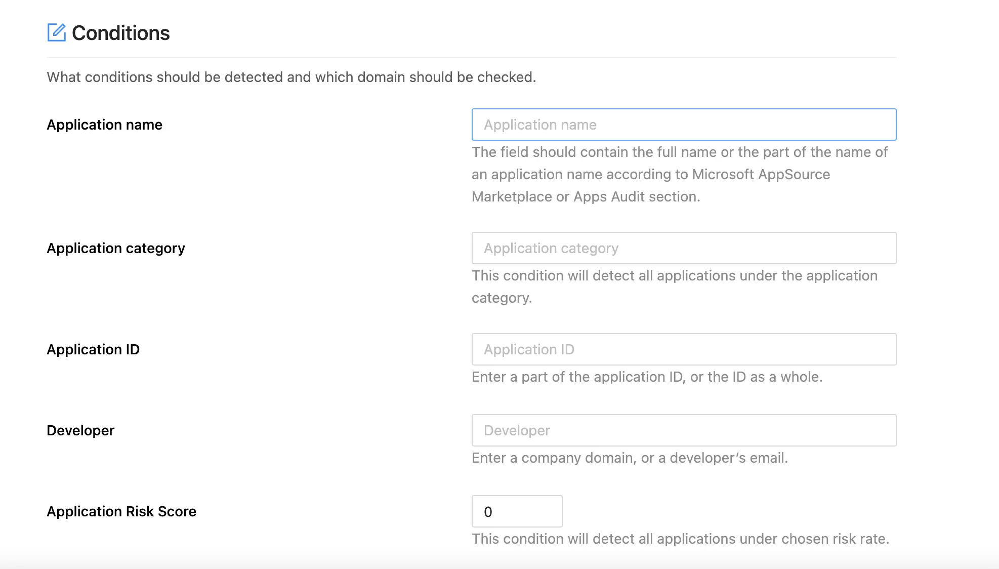 Risk assessment policy settings for Microsoft 365 in SpinOne