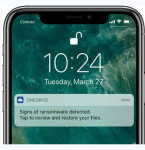 Microsoft 365 Ransomware Alert Notification | Spin.AI OneDrive Ransomware Protection Guide - Alert