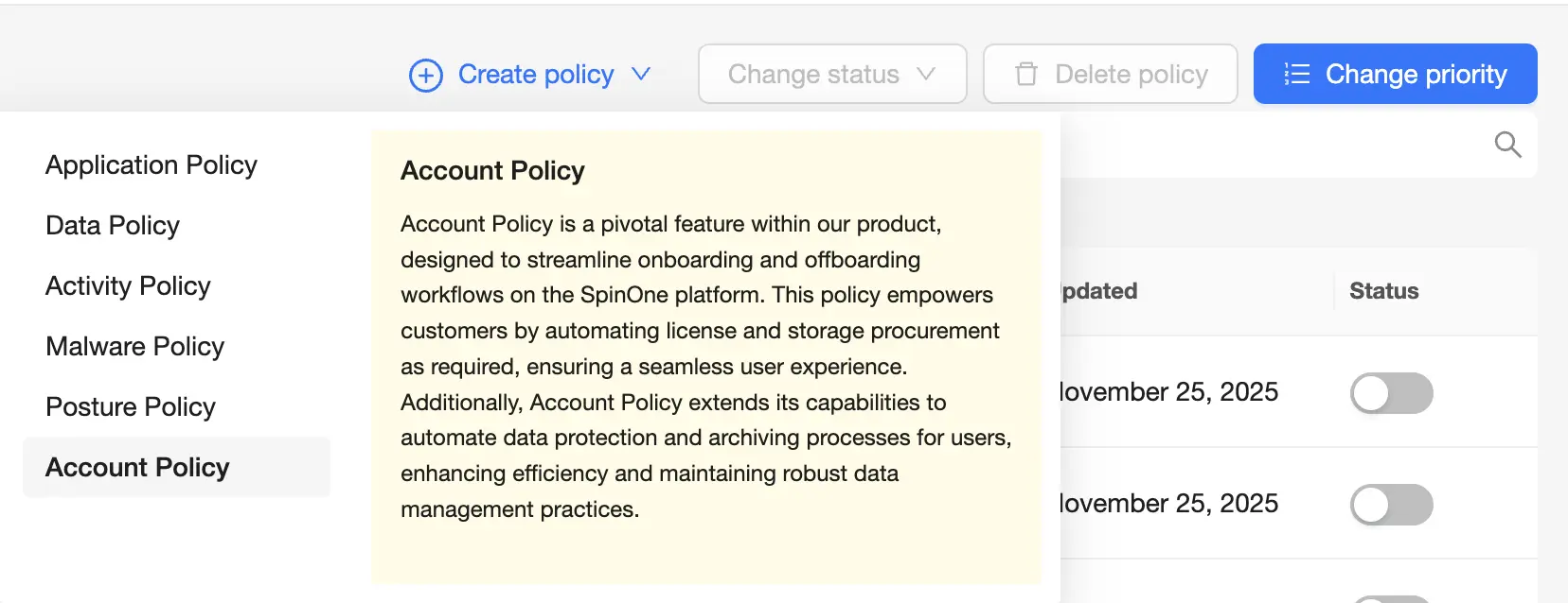 SpinOne Intelligent Security Automation Intelligent security automation for cloud SaaS environments