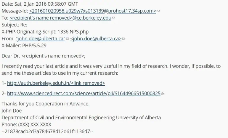Phishing Email Example | Spin.AI Social Engineering