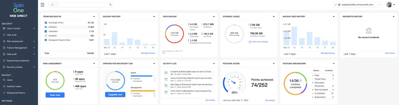 How to Prevent Phishing in Google Workspace™ and Microsoft Office 365 with SpinOne Platform