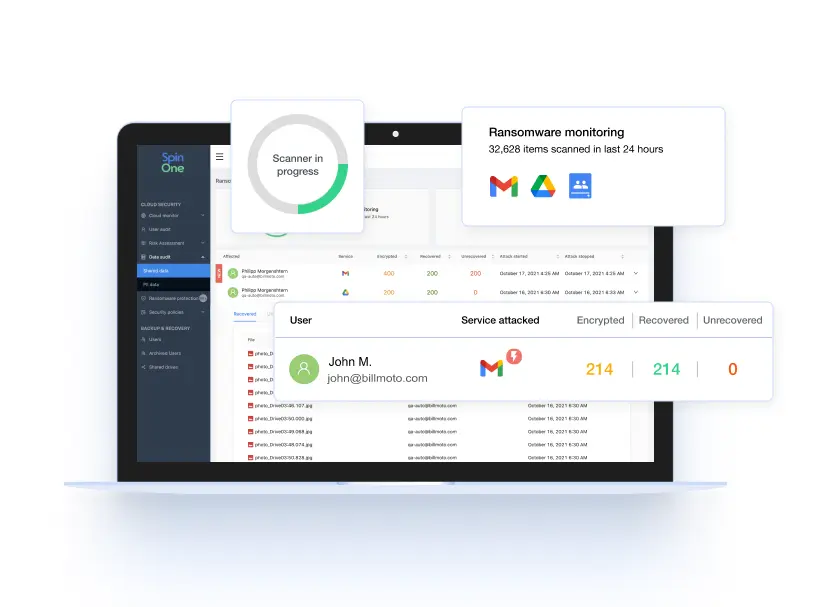 Spin.ai SaaS Backup, SSPM, Recovery, and Risk Management