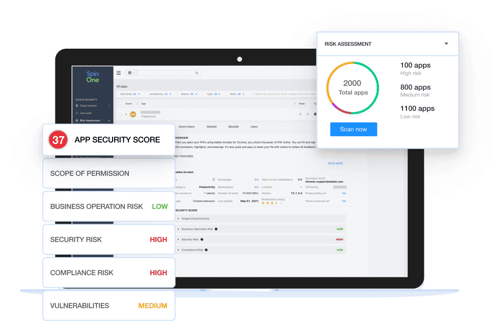 App Risk Assessment | Spin.AI Spin.ai SaaS Backup, SSPM, Recovery, and Risk Management