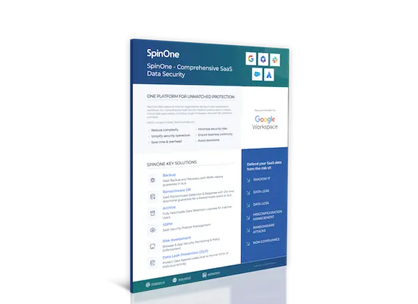 SpinOne Product Brief