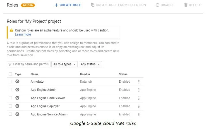 | Spin.AI Google Google Workspace™ cloud IAM roles