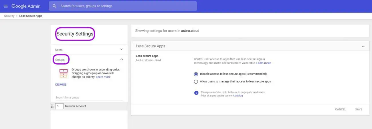 | Spin.AI transfer google account 2a