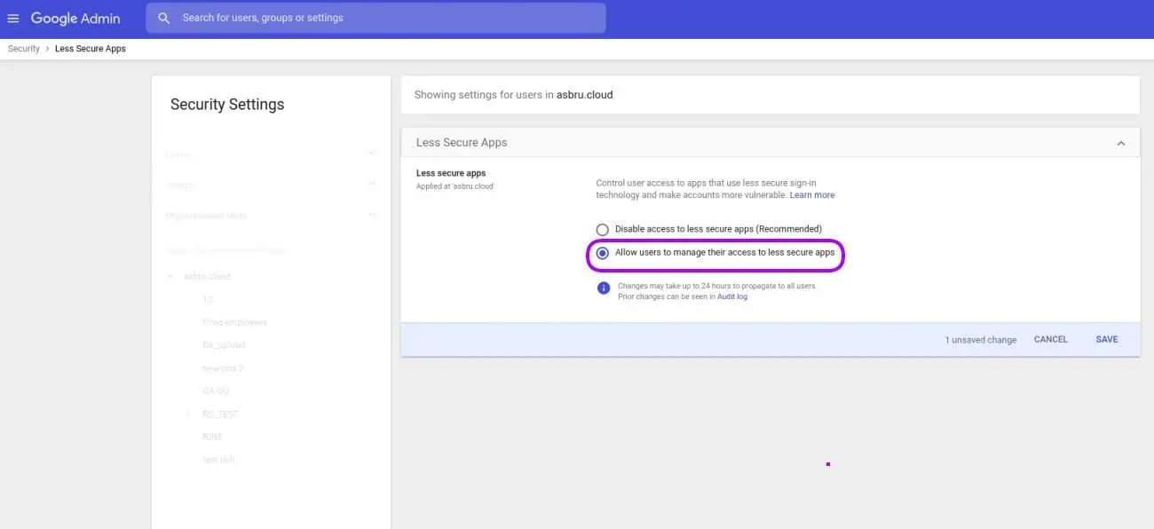 | Spin.AI transfer google account 3