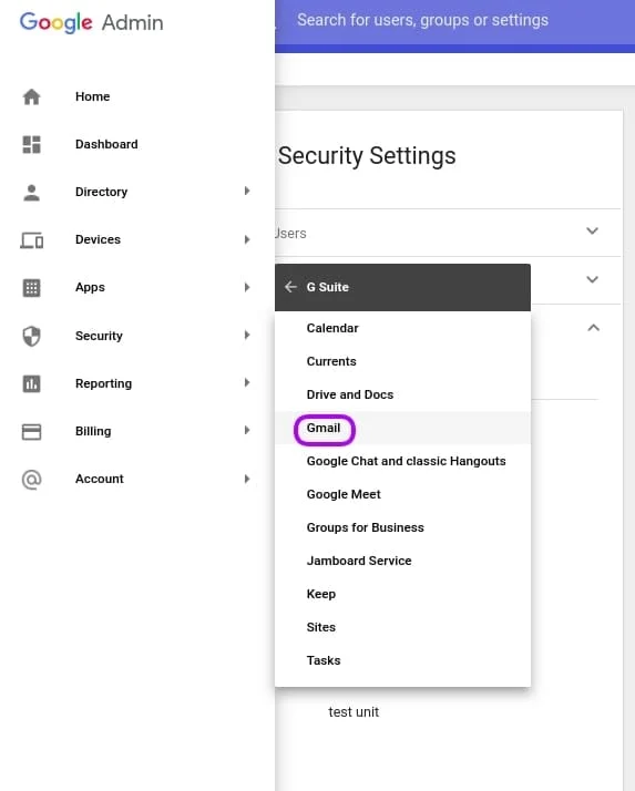 | Spin.AI transfer google account IMAP check 2