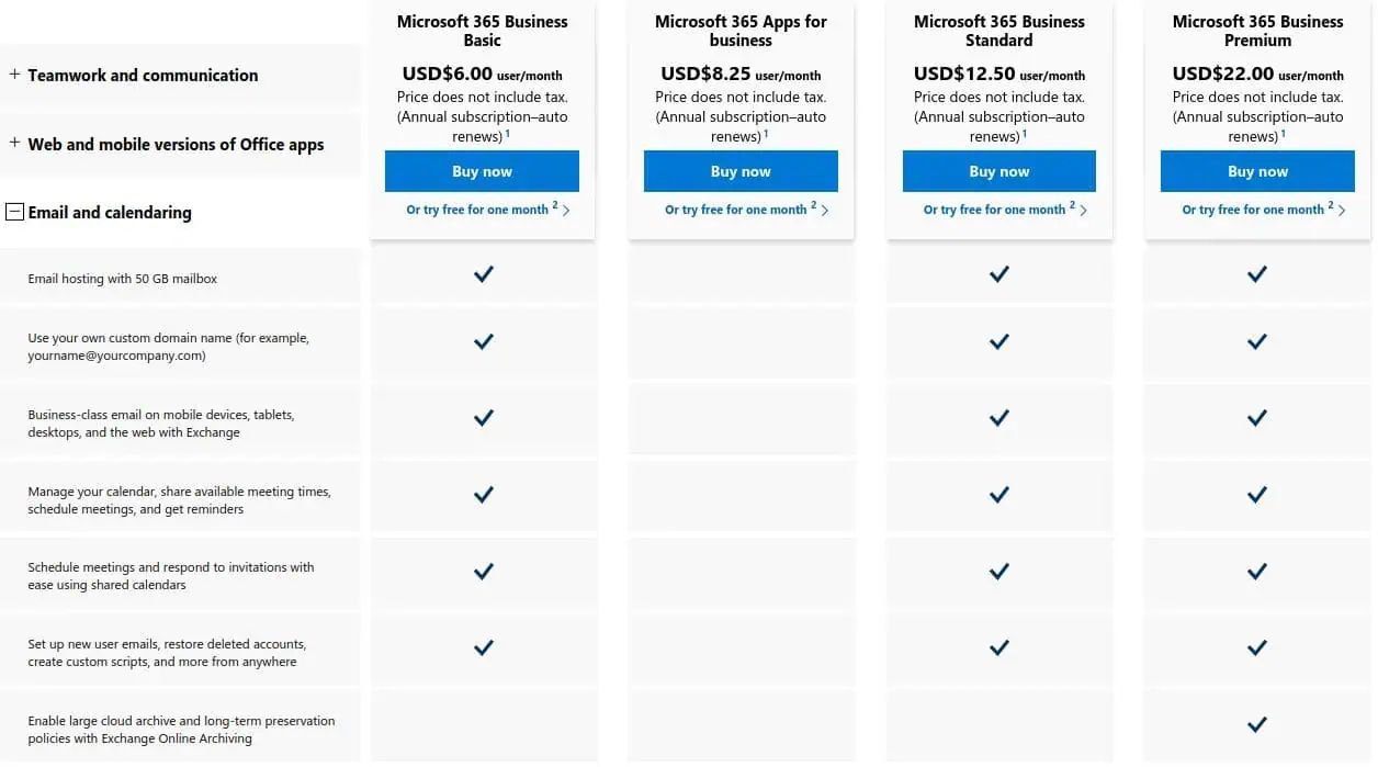 | Spin.AI Gmail™ vs. Outlook: Pricing
