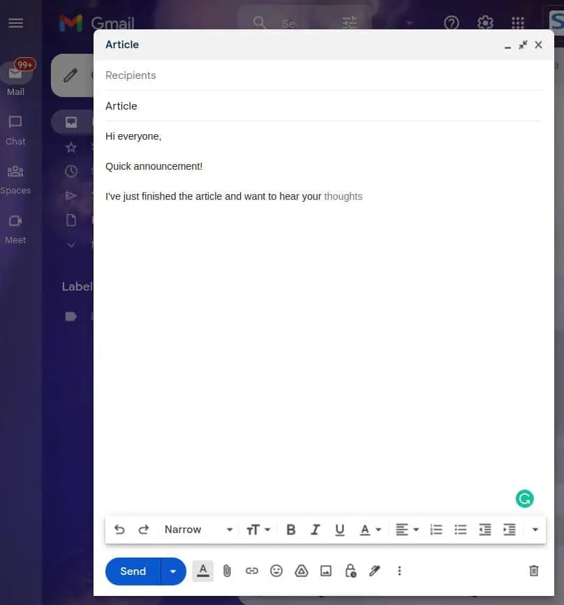 | Spin.AI Gmail™ vs. Outlook: Text Suggestinons