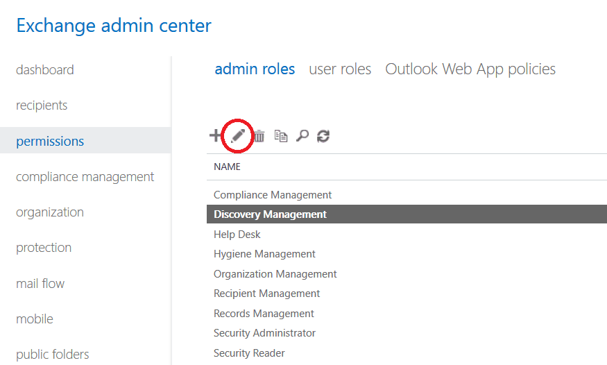 Office 365 Permissions and Admin Roles | Spin.AI Permissions and admin roles discovery screen in Office 365