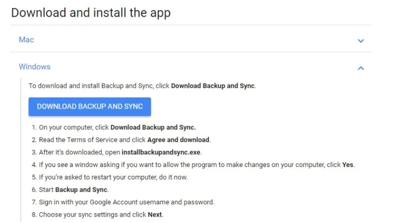 Installing Google Backup and Sync | Spin.AI Downloading and installing the Google Backup and Sync application