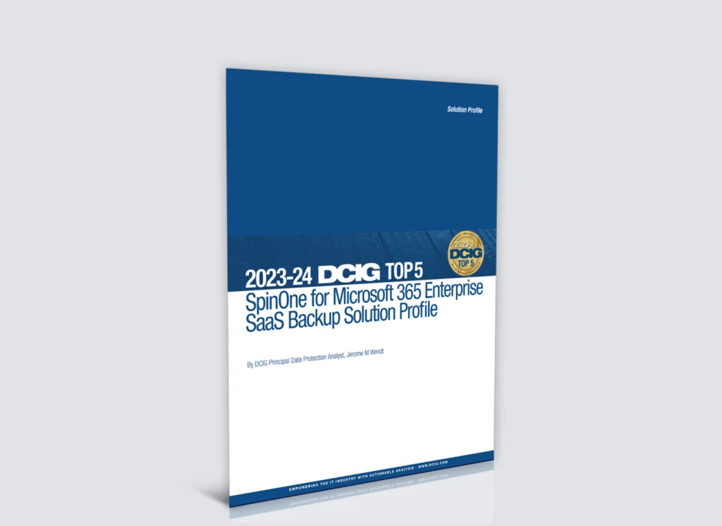 2023 DCIG Top 5 Microsoft 365 Backup Solutions