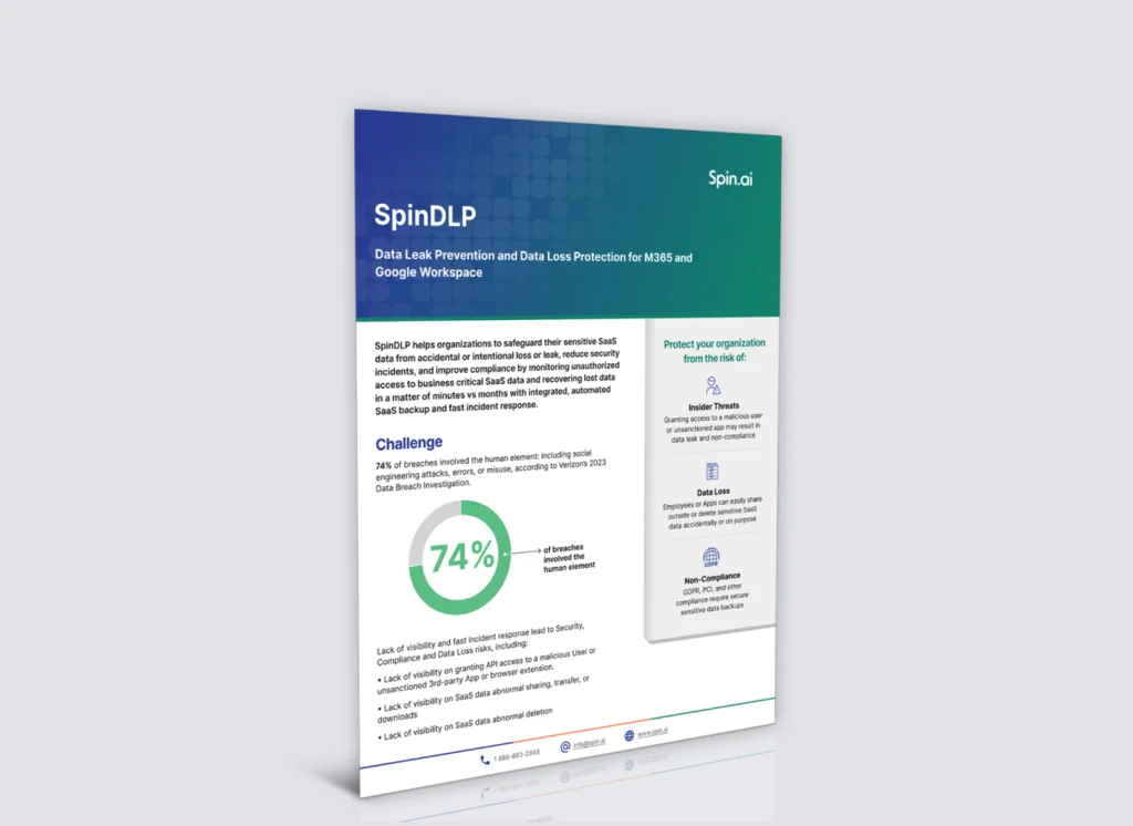 SpinDLP Product Brief