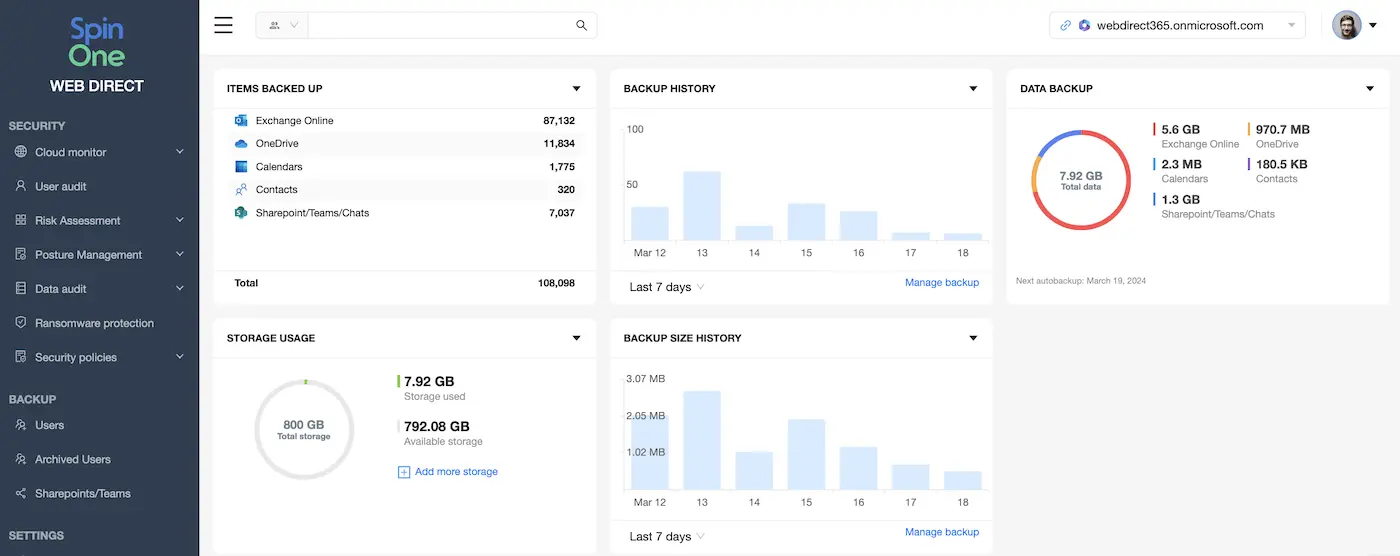 Cloud Backup for Microsoft 365