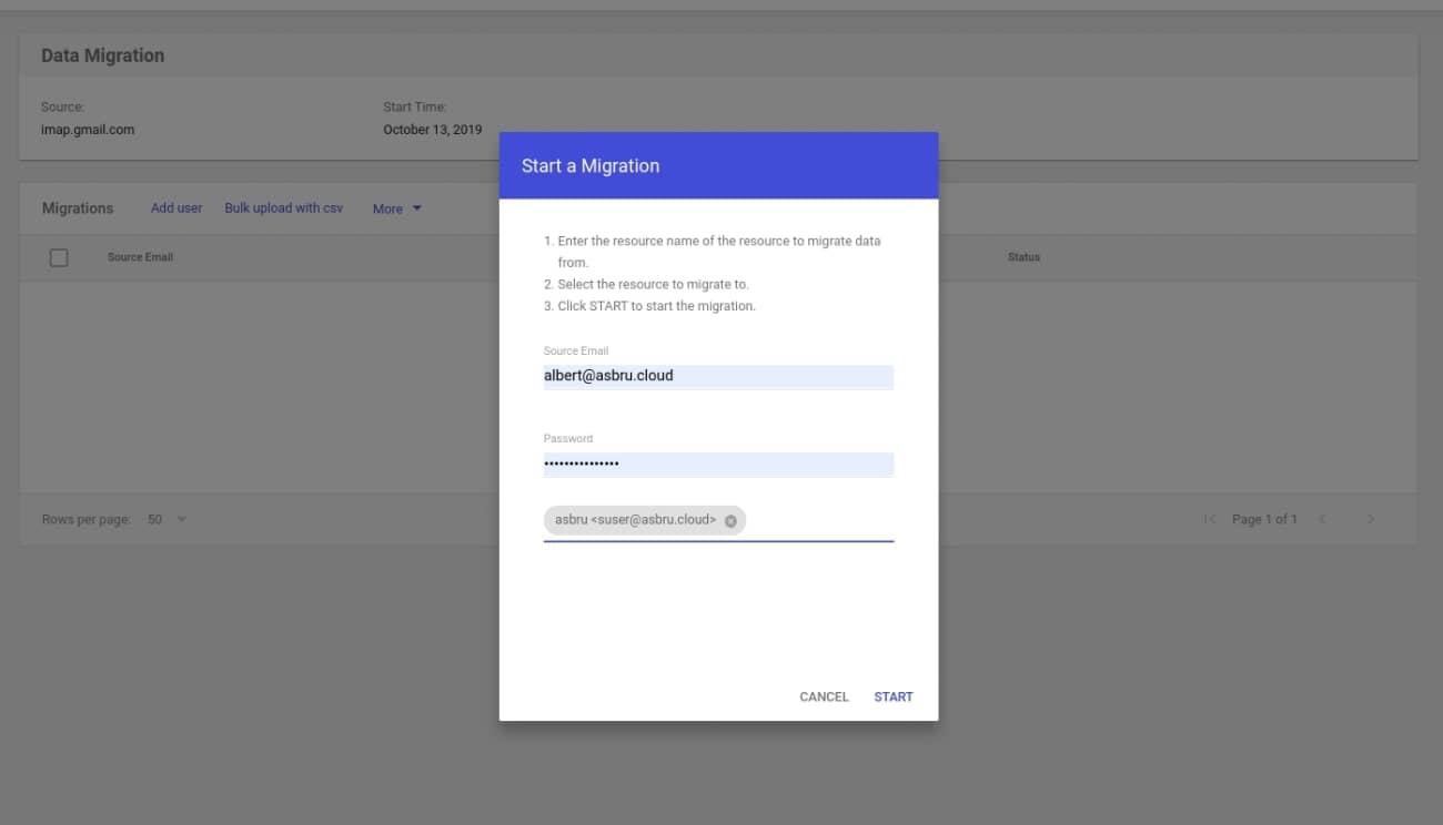 transfer google account migration center 6