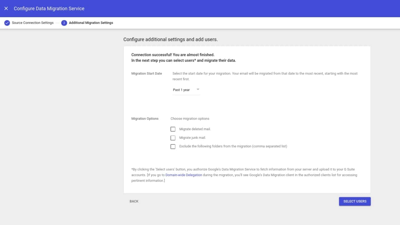 transfer google account migration center 4