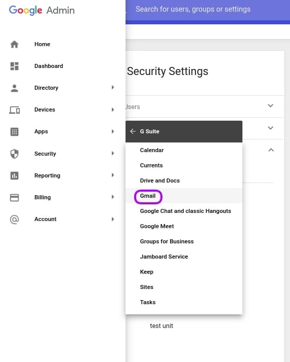 transfer google account IMAP check 2