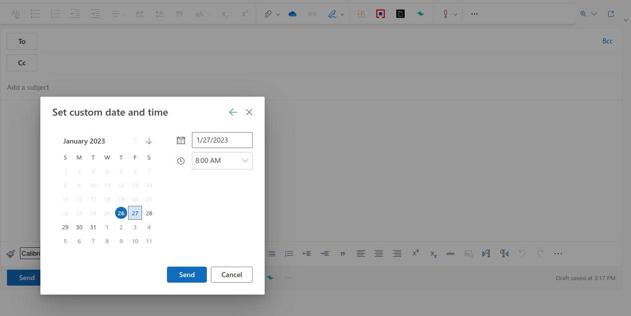 Gmail™ vs. Outlook: Email scehduling