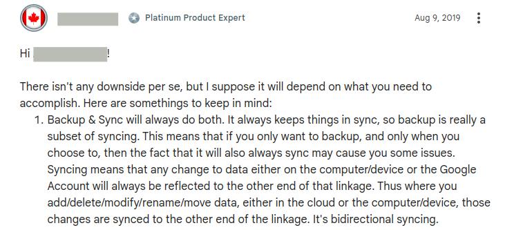 Google Backup and Sync
