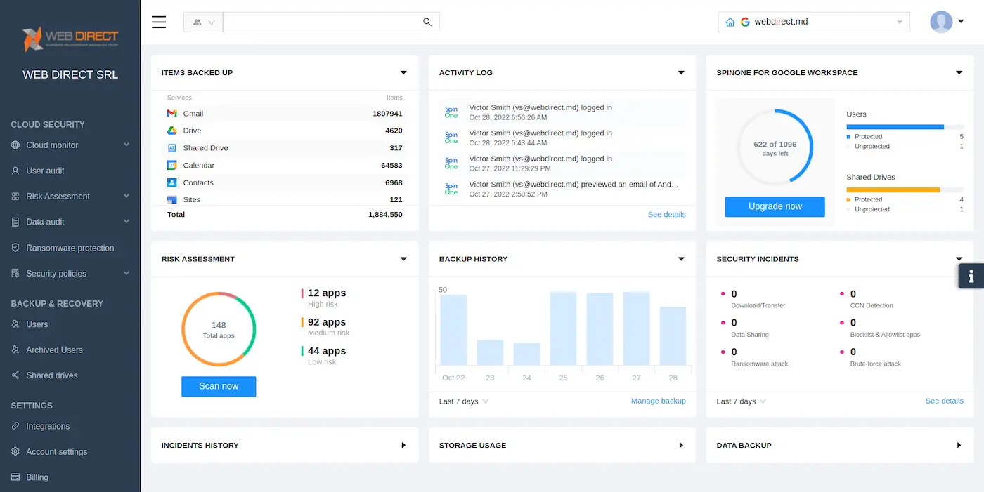 backup comparison checklist