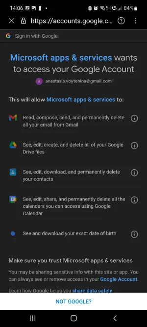 Redirected to access request page