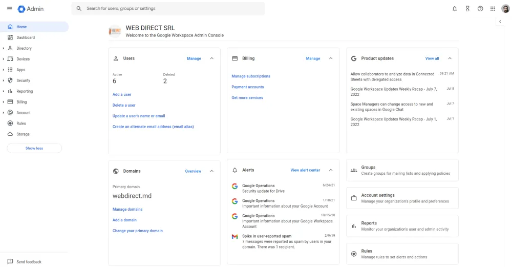 Google Workspace™ Admin roles
