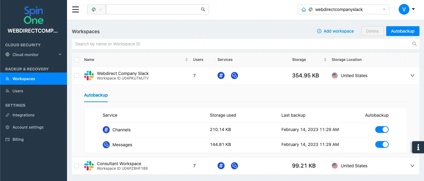 Slack Backup and Recovery Dashboard Automated backup and disaster recovery for Slack