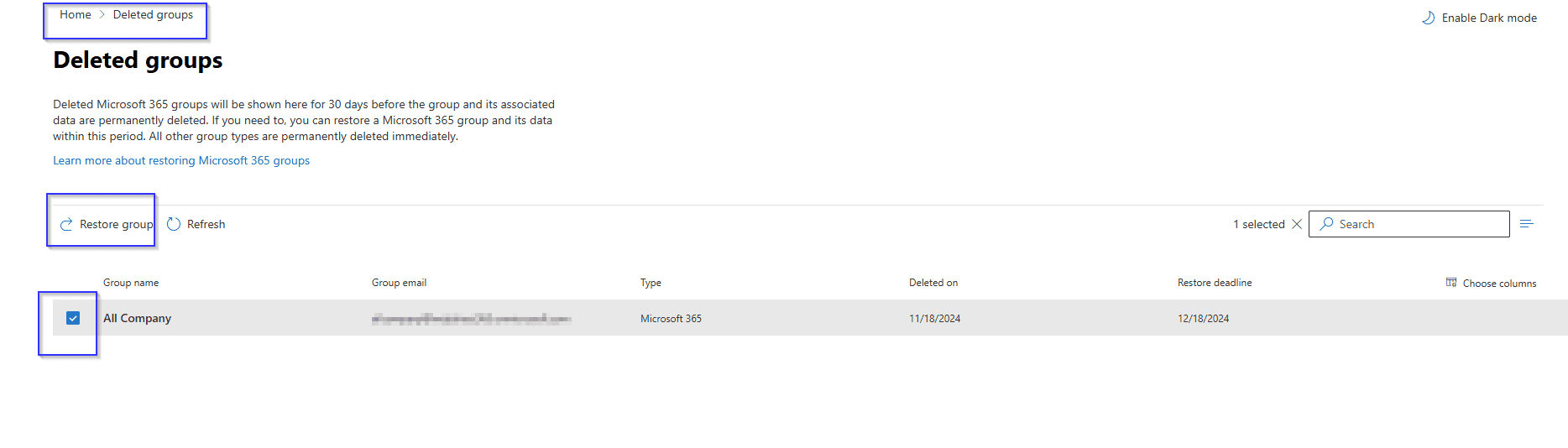 Go to the Teams & groups section of the Microsoft 365 admin center