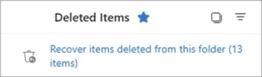 Microsoft Outlook - Restore deleted items