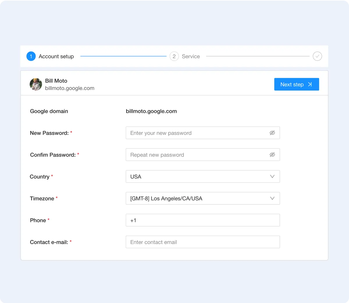 Step 3: Set up Your Account