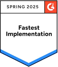 Spin.AI - G2 Fastest Implementation Sping 2025