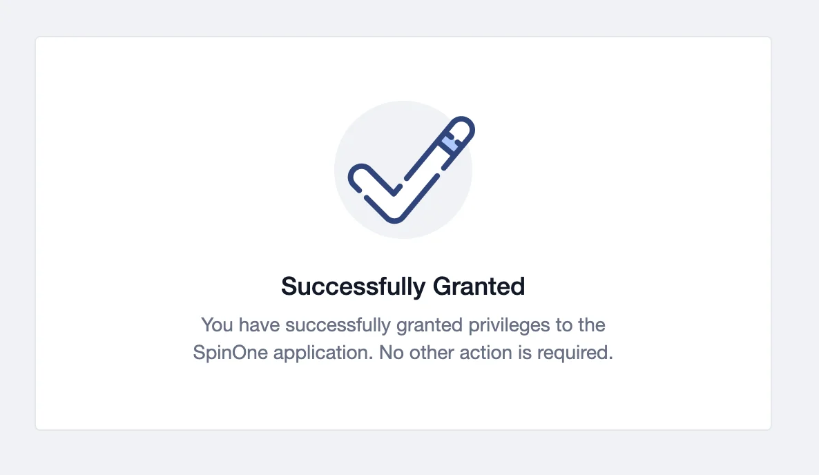 Slack Users Protection Success | Spin.AI Success confirmation screen for protecting all Slack users on SpinOne