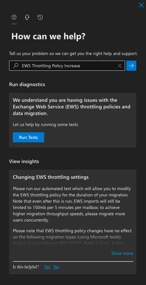 Screenshot of Microsoft 365 API throttling dashboard with usage metrics