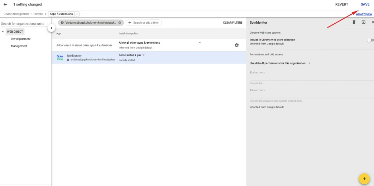 SpinMonitor Installation Interface | Spin.AI User interface showing SpinMonitor Chrome extension installation process