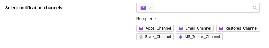 Spin.AI select notification channels feature screenshot Q4 2022