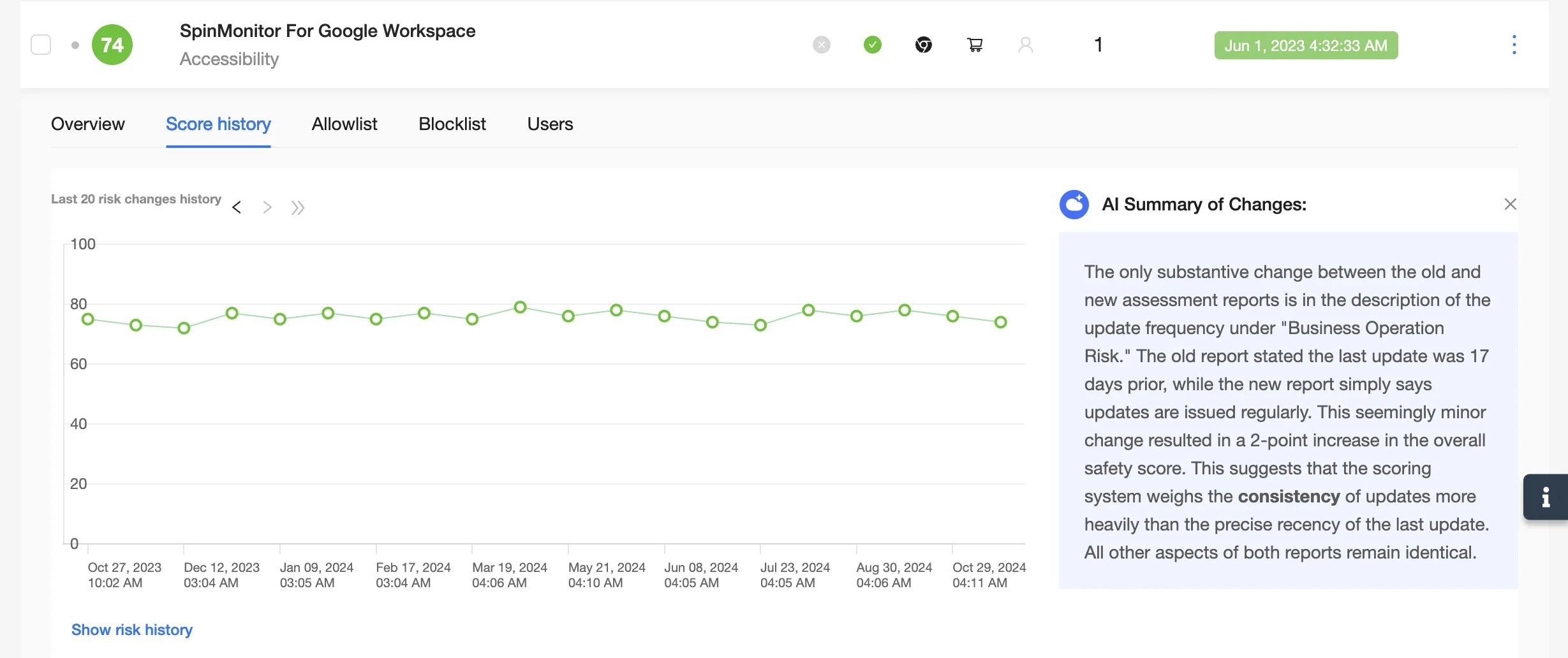Q4 2024 Update Interface | Spin.AI Spin.AI Q4 2024 product update interface screenshot