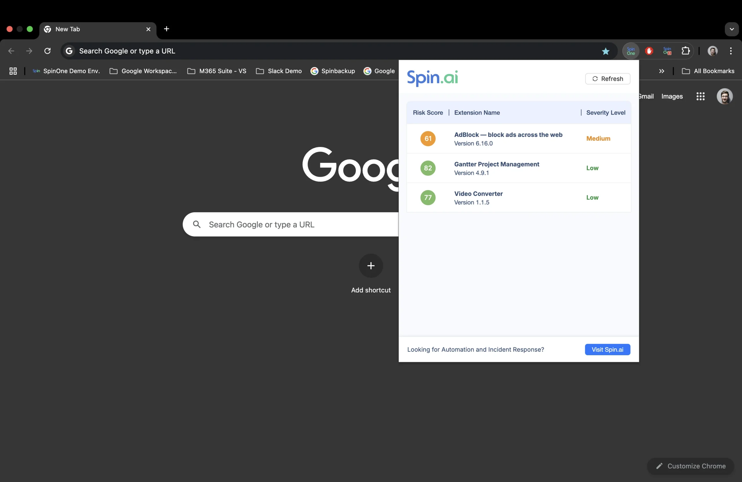 Q4 2024 Feature Screenshot | Spin.AI Spin.AI Q4 2024 product update feature screenshot