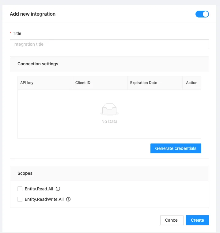 SpinOne GWorkspace Public API Configuration | Spin.AI SpinOne GWorkspace Public API configuration interface screenshot