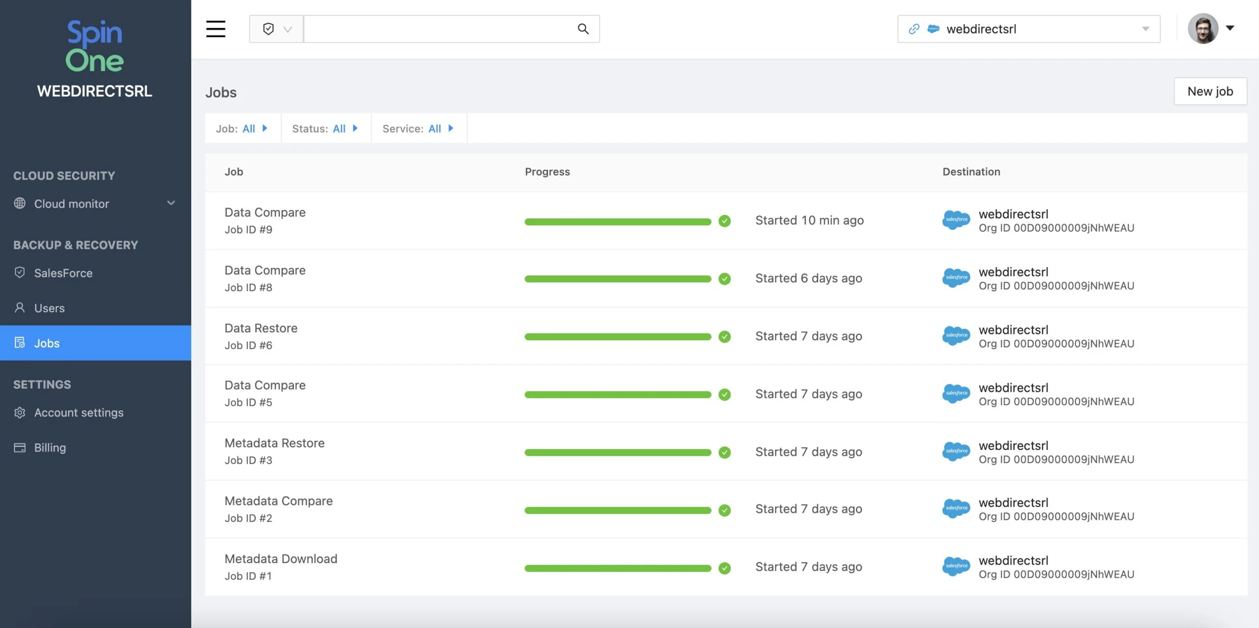 Salesforce Backup Restore Illustration | Spin.AI Illustration showing steps to restore data from a Salesforce backup