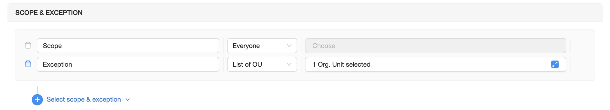 Account Policy Scope and Exceptions | Spin.AI Policy scope and exception settings for account policy in Microsoft 365 on Spin.AI platform