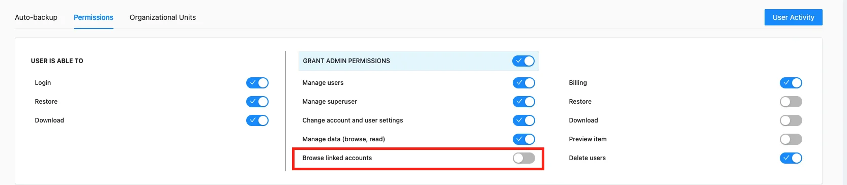 SpinOne account linking screen from November 2021