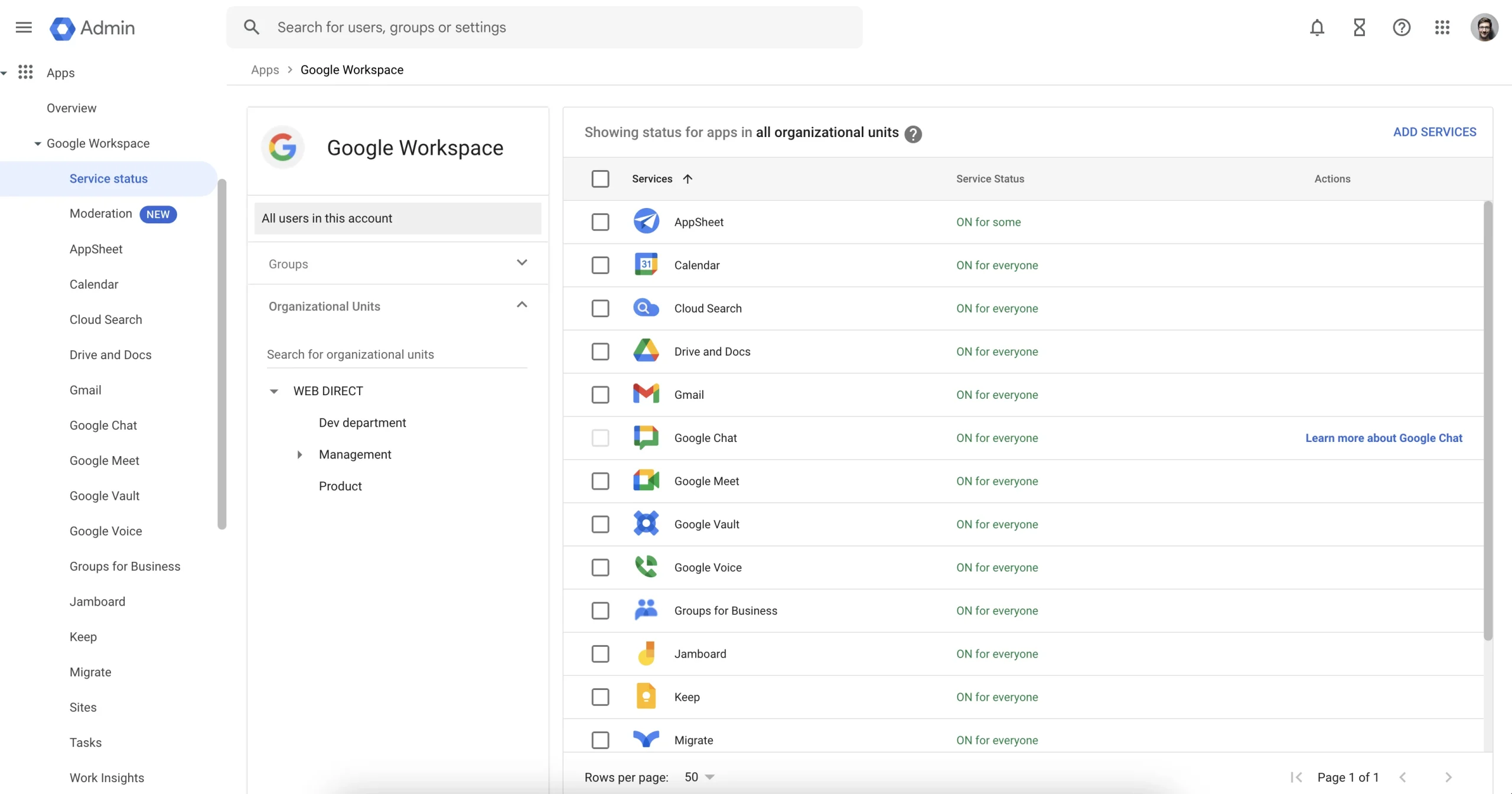 Manage Google Apps | Spin.AI Manage Google apps permissions screen in Google Workspace