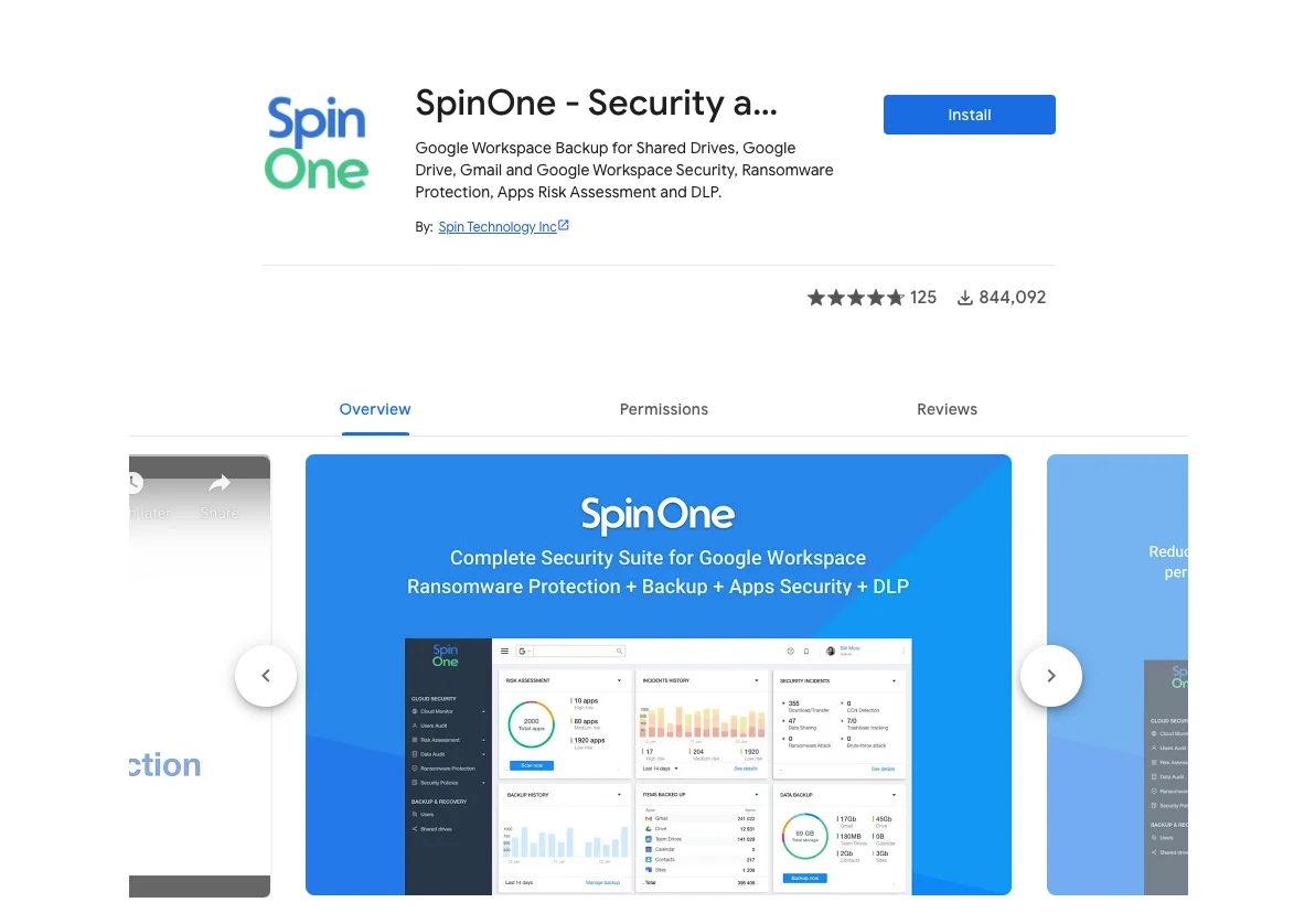 Screen shot showing SpinOne Microsoft 365 business account sign-up interface