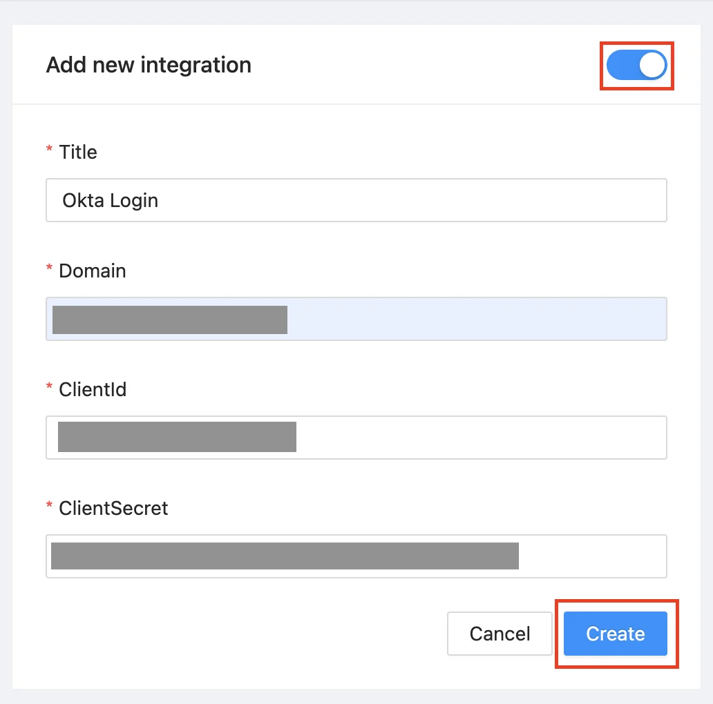 Finishing SpinOne Integration Setup in Okta | Spin.AI Screenshot of finishing up SpinOne integration setup in Okta