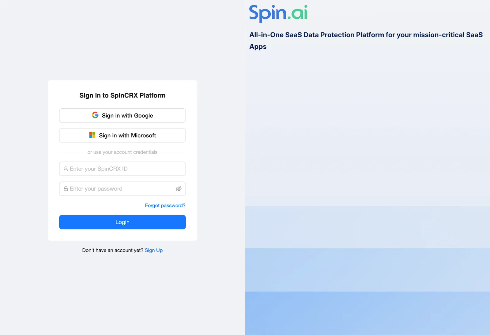 SpinOne Login Page | Spin.AI