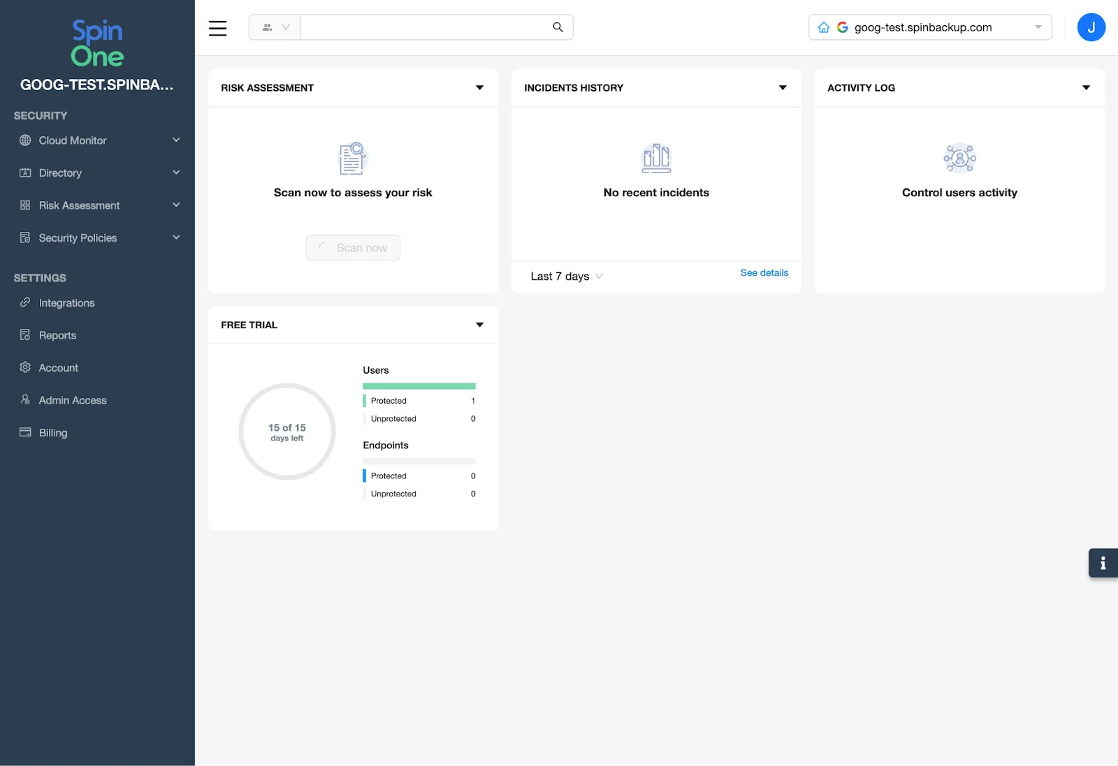 SpinCRX Dashboard | Spin.AI
